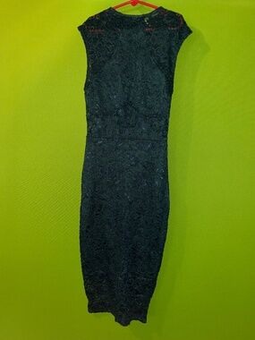 Dark Green Windsor Lace Dress